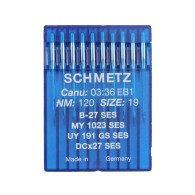 Schmetz light ballpoint needles industrial overlock B27 FFG SES size 120/19
